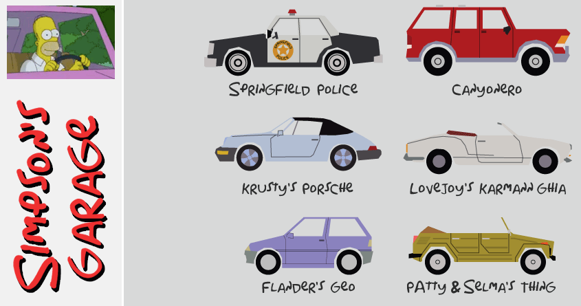 Simpsons Cars (Threadless) 3/3